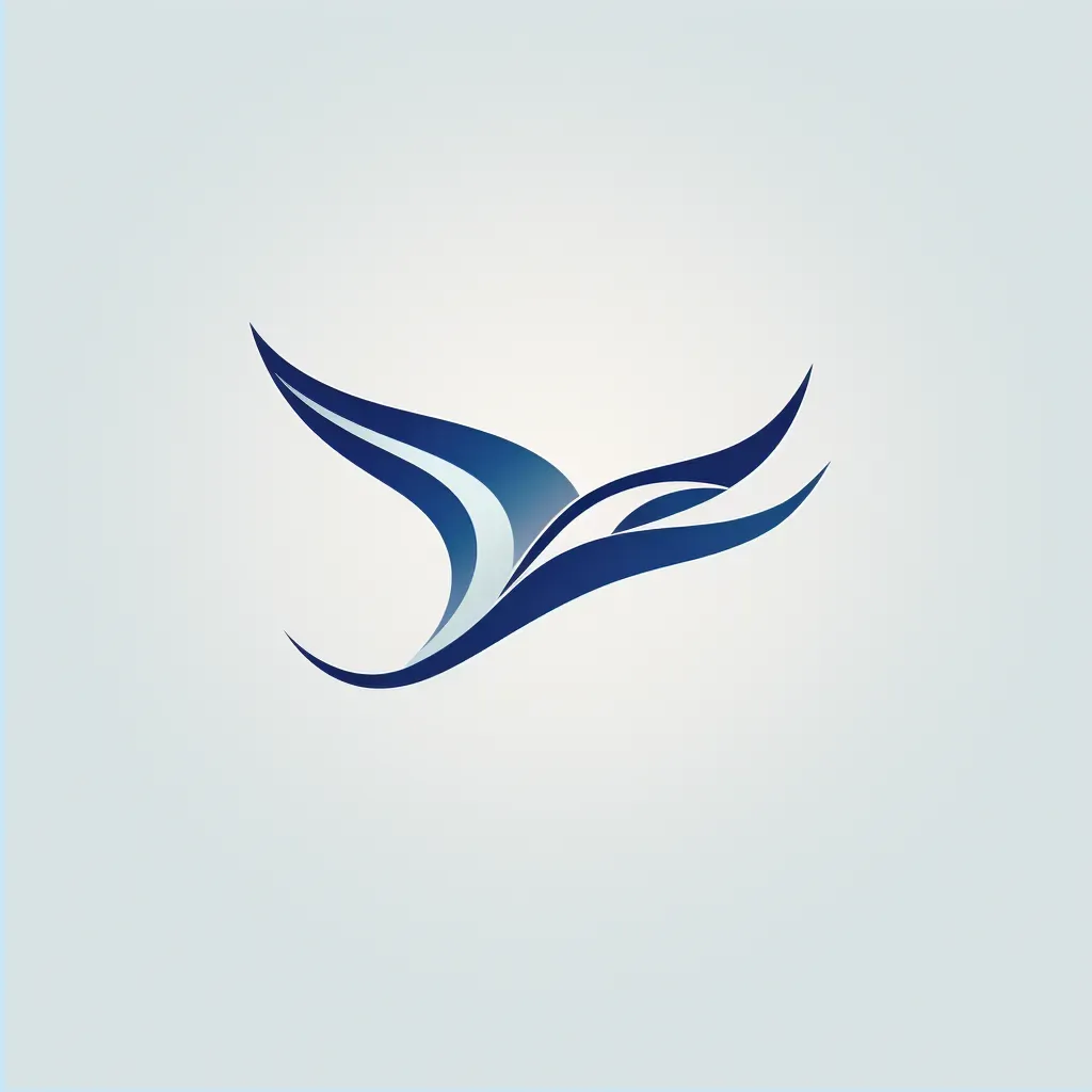 minimalist abstract bird in flight logo - Image 2