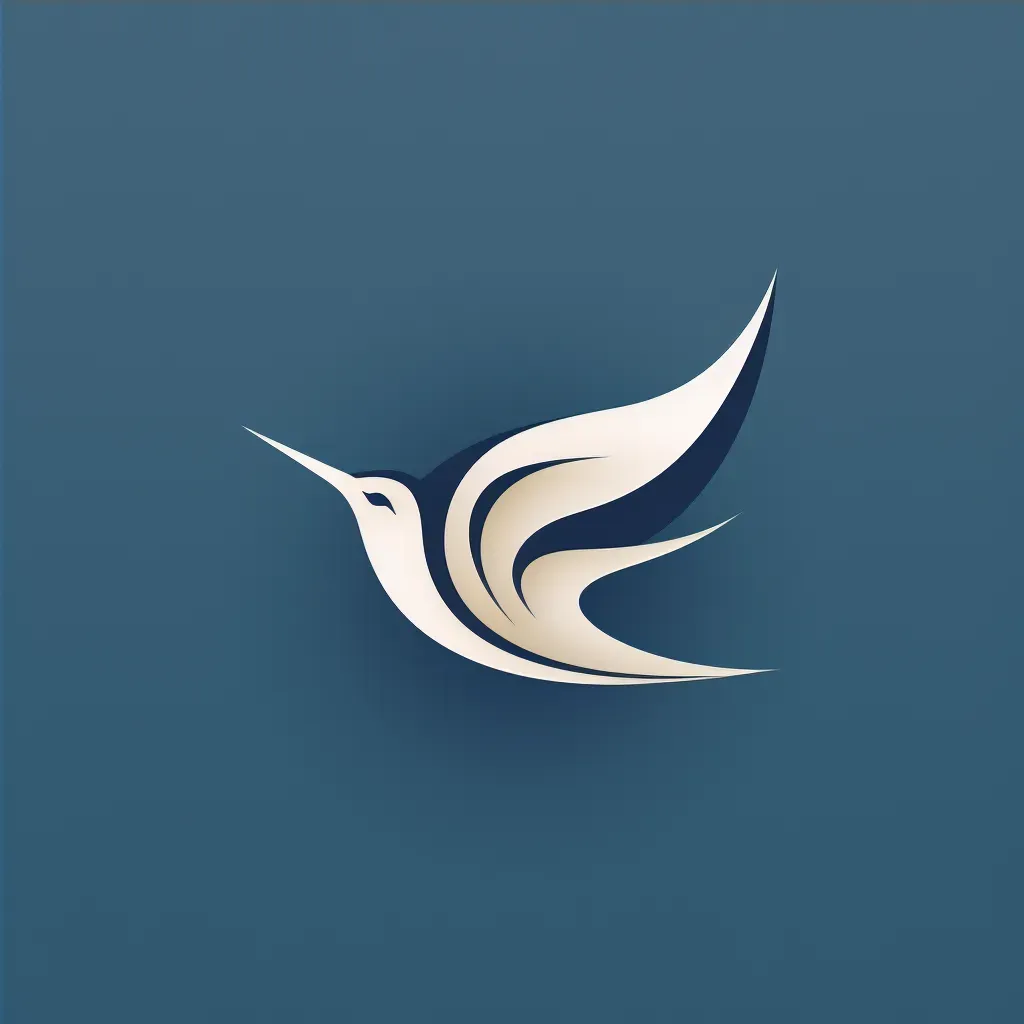 minimalist abstract bird in flight logo - Image 4