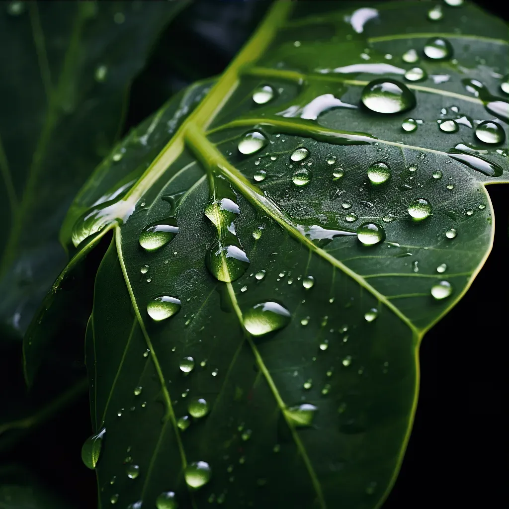 Rainy Leaf Contrast