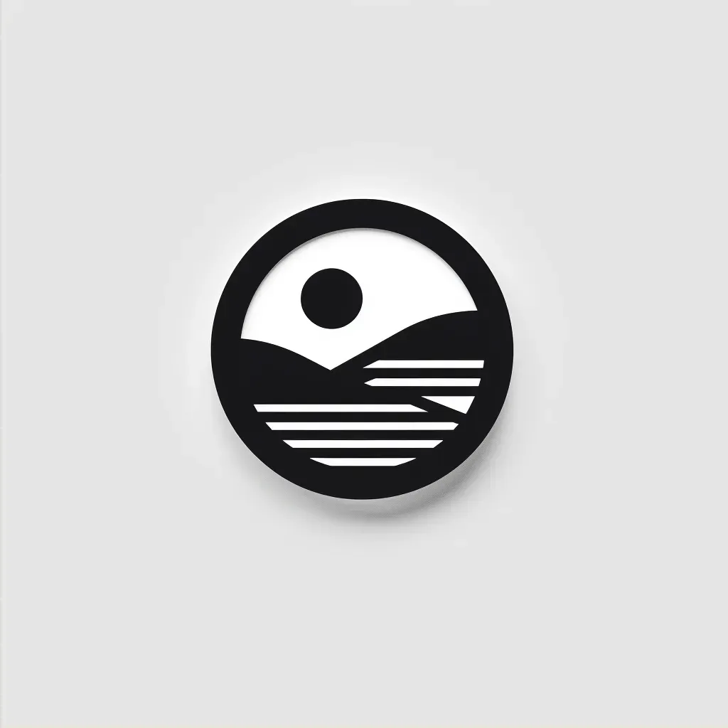 Modern and minimalist logo design with sushi roll icon - Image 2