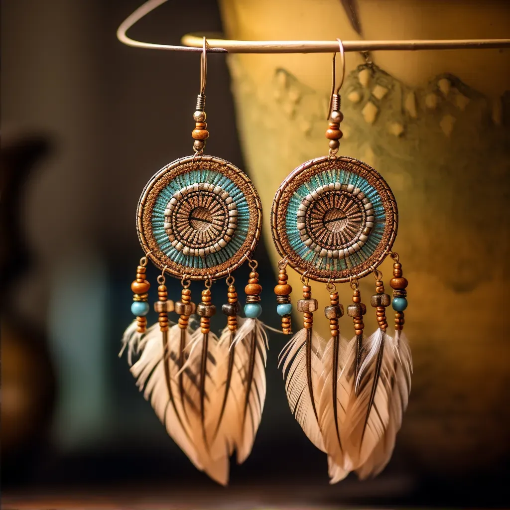 boho chic earrings - Image 2