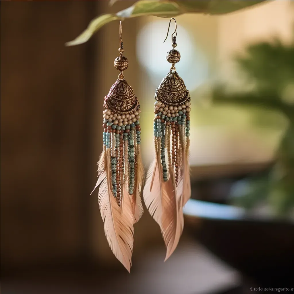 boho chic earrings - Image 4