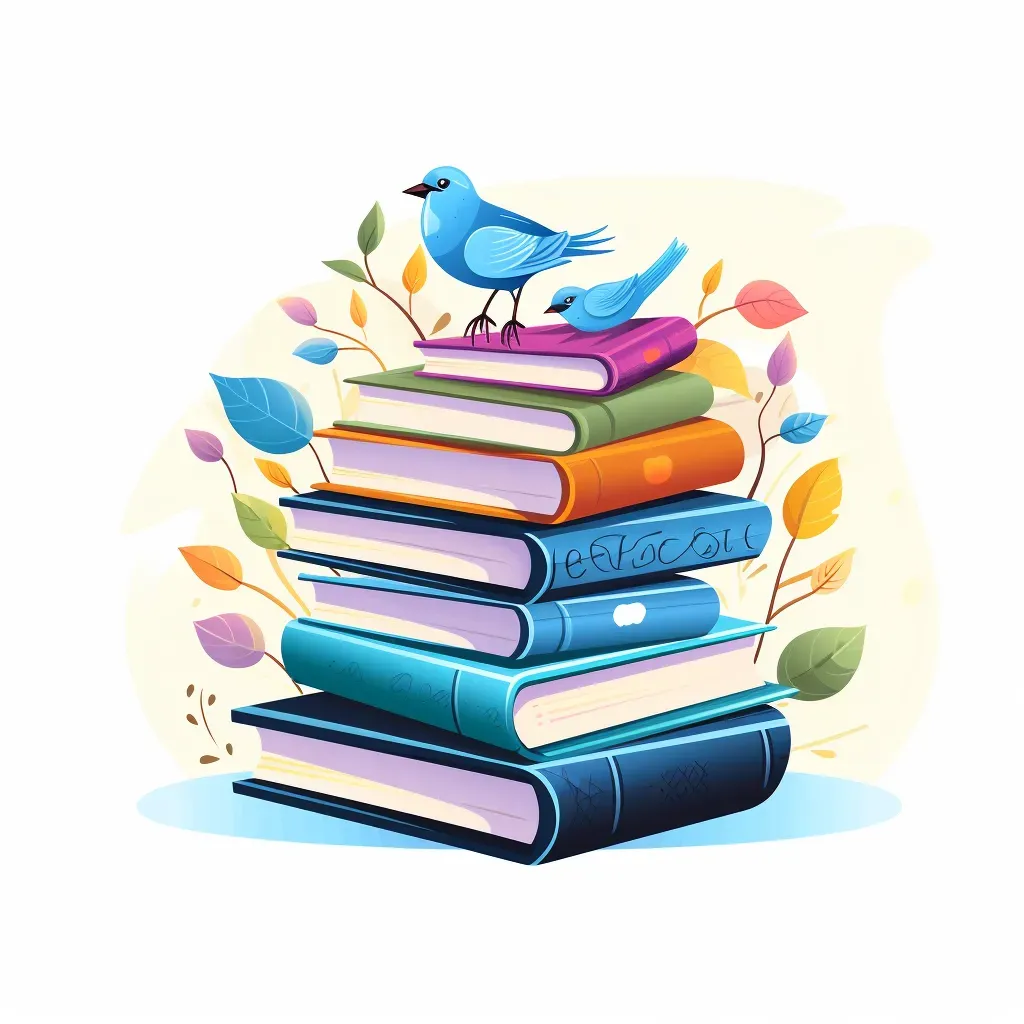 Whimsical Book Stack Logo for Online Bookstore - Image 3