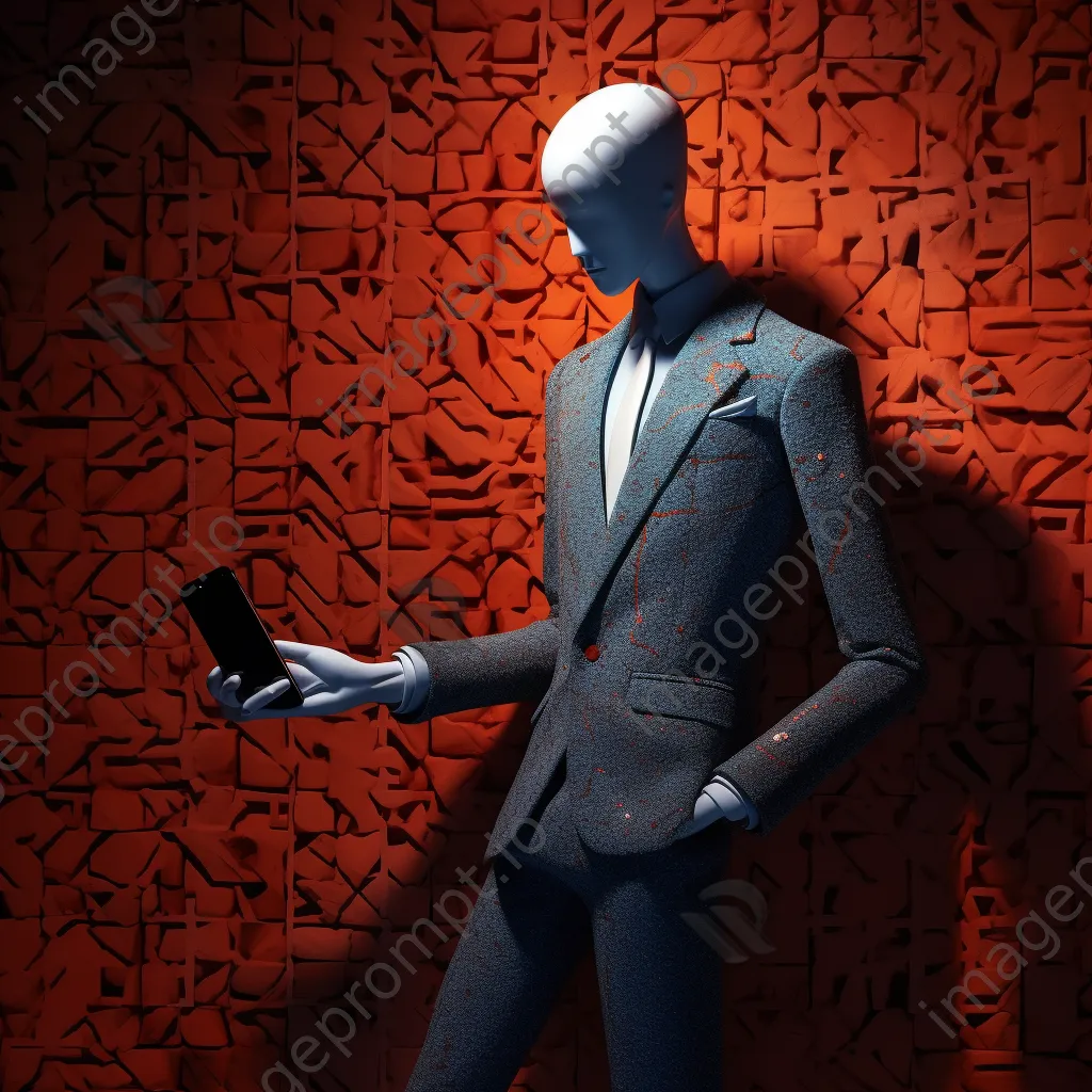 Close-up of a mannequin wearing high-fashion attire in a boutique setting. - Image 1