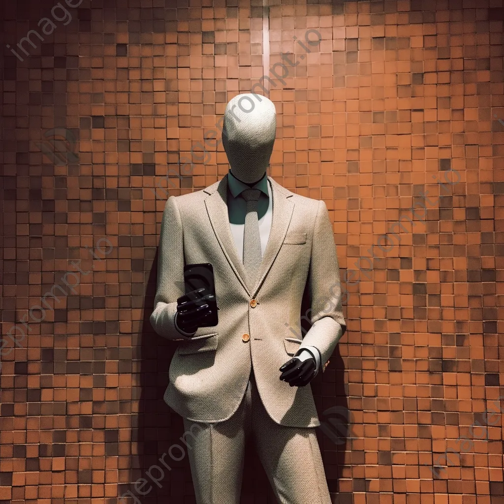 Close-up of a mannequin wearing high-fashion attire in a boutique setting. - Image 4