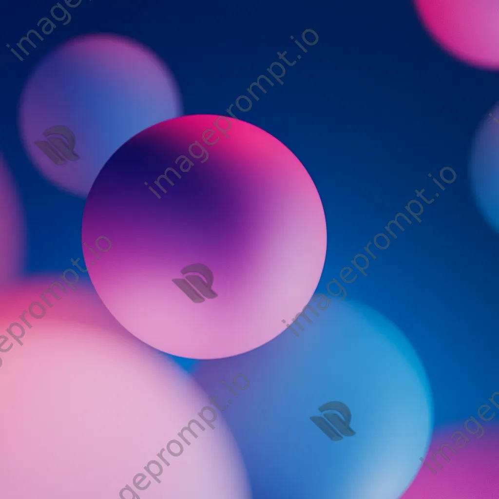 Blue and magenta gradient with spherical bokeh - Image 2