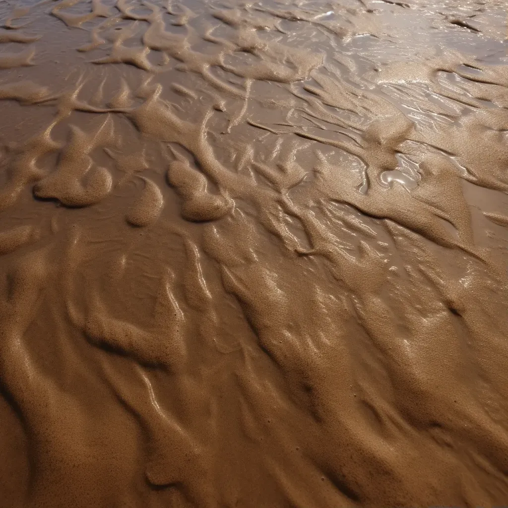 close-up of wet sand - Image 1