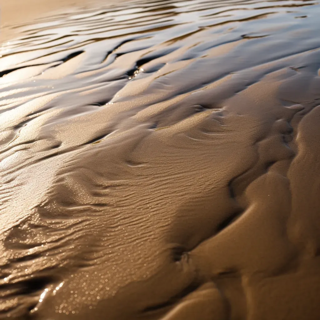 close-up of wet sand - Image 2