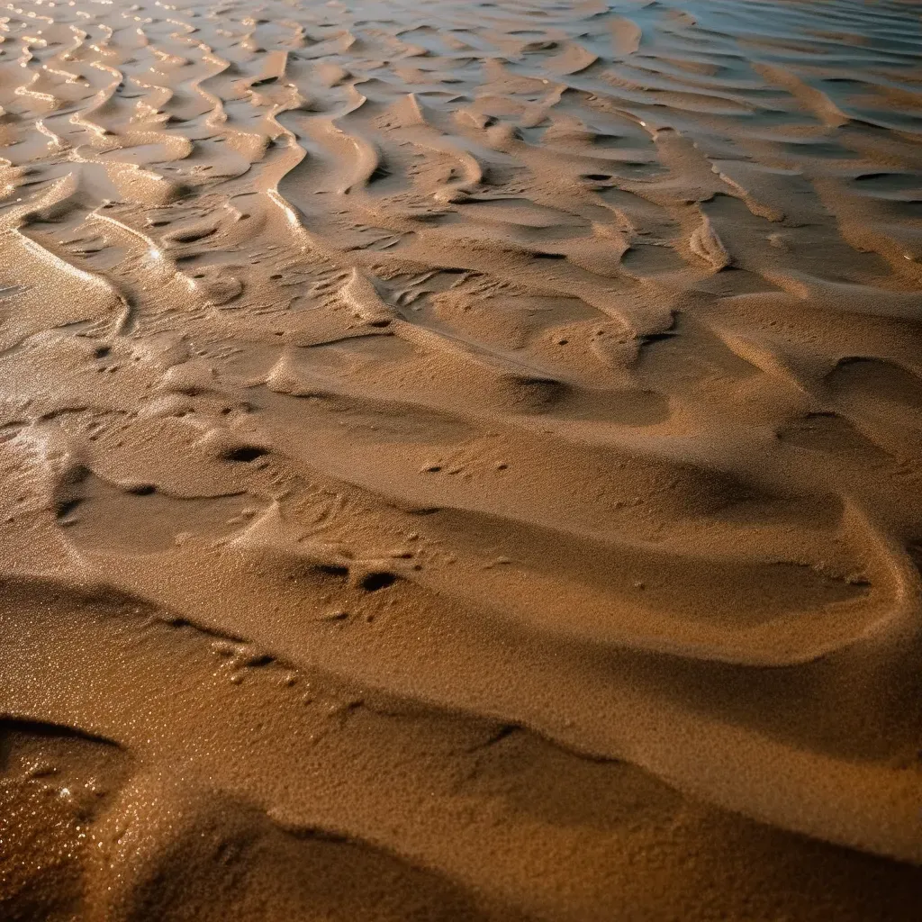 close-up of wet sand - Image 3