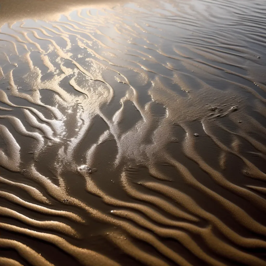 close-up of wet sand - Image 4