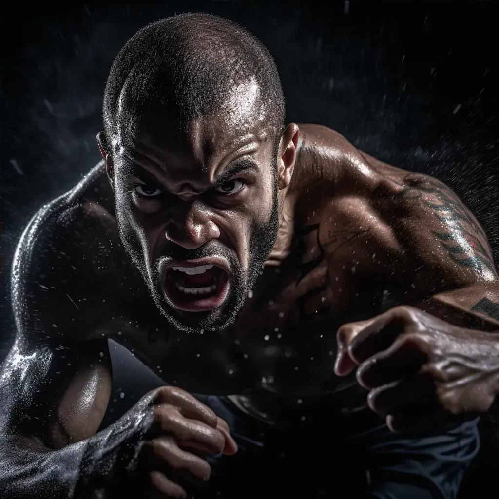 Fierce Athlete Studio Portrait