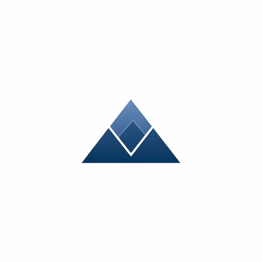 minimalist mountain peak logo - Image 1