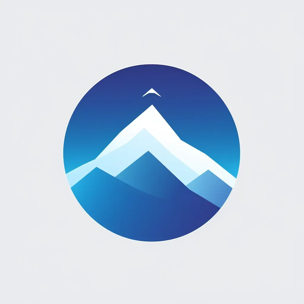 minimalist mountain peak logo - Image 2