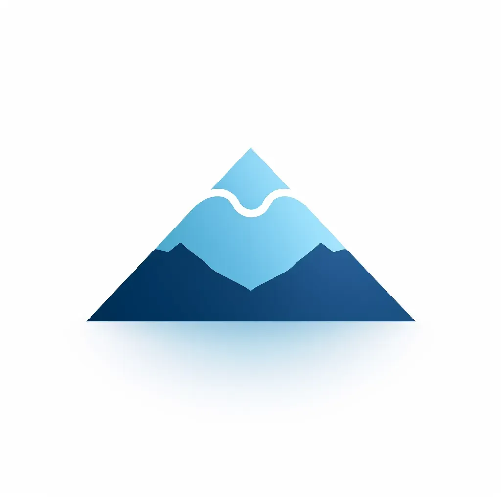 minimalist mountain peak logo - Image 4