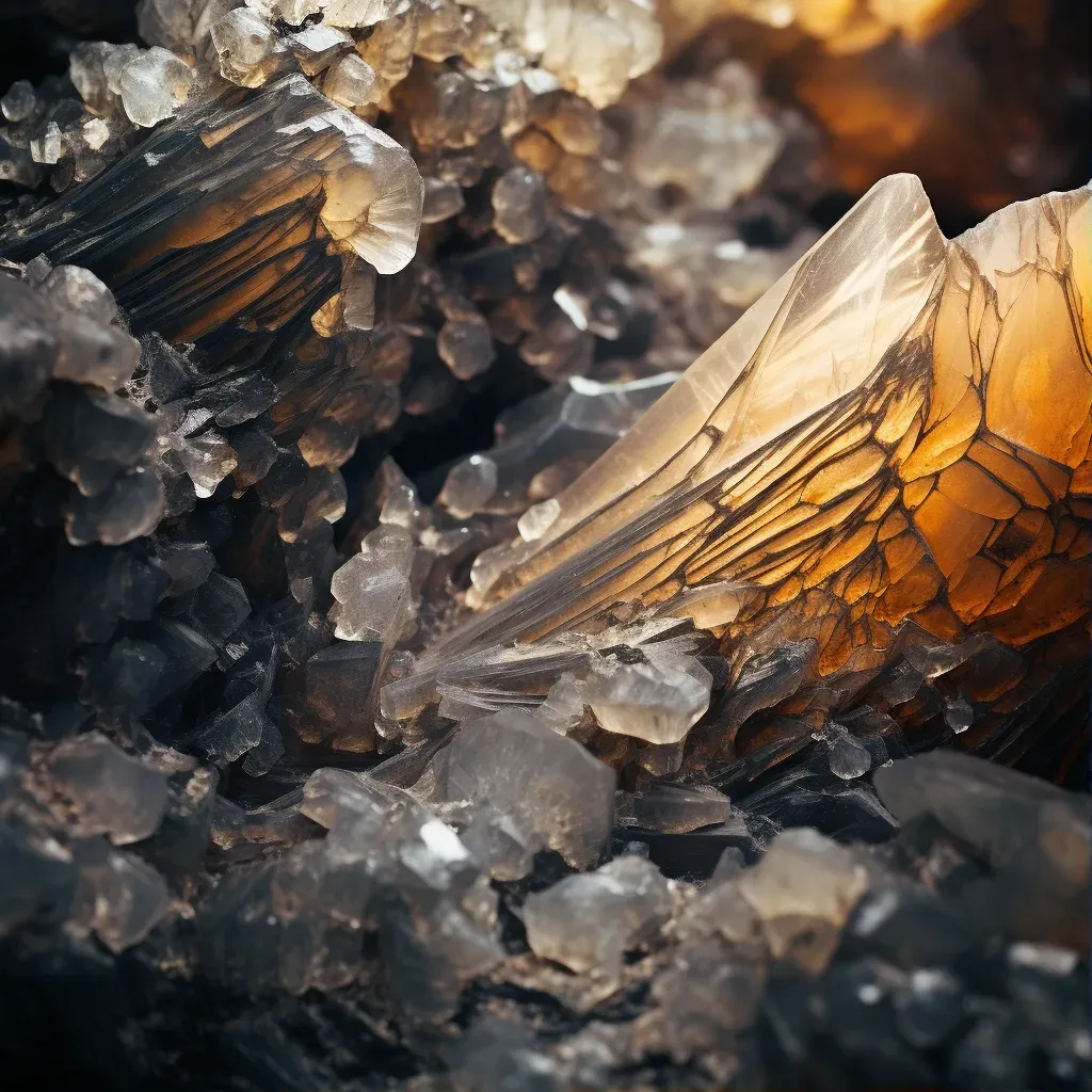 Close-up of salt deposits on a weathered rock - Image 1