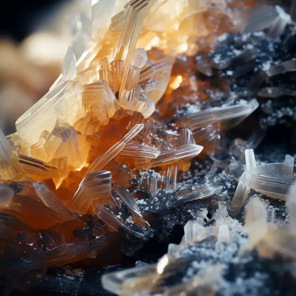 Close-up of salt deposits on a weathered rock - Image 3