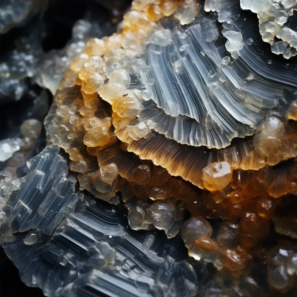 Close-up of salt deposits on a weathered rock - Image 4