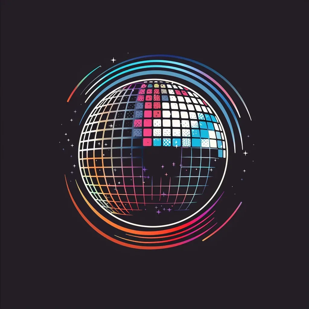 Stylized Disco Ball Logo