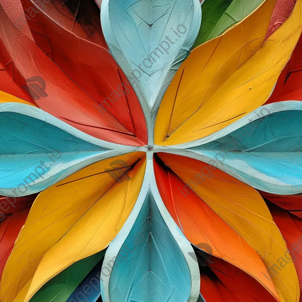 Abstract symmetrical pattern with vibrant colors - Image 1