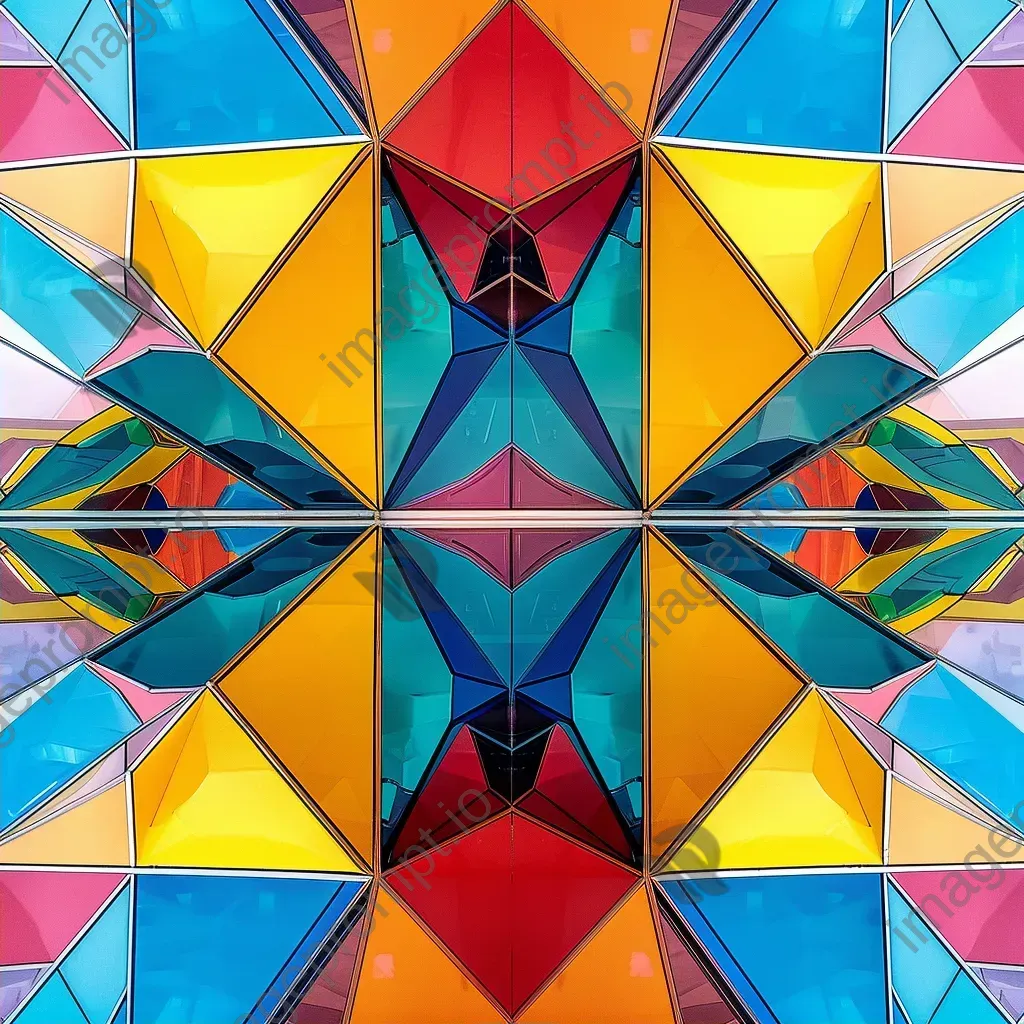 Abstract symmetrical pattern with vibrant colors - Image 2