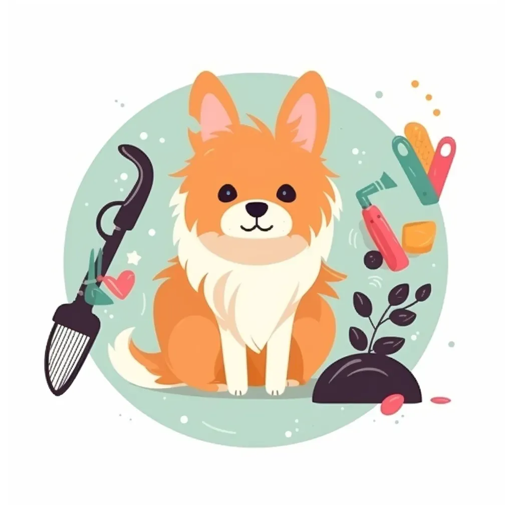 Pet grooming salon logo with bright and bold colors - Image 4