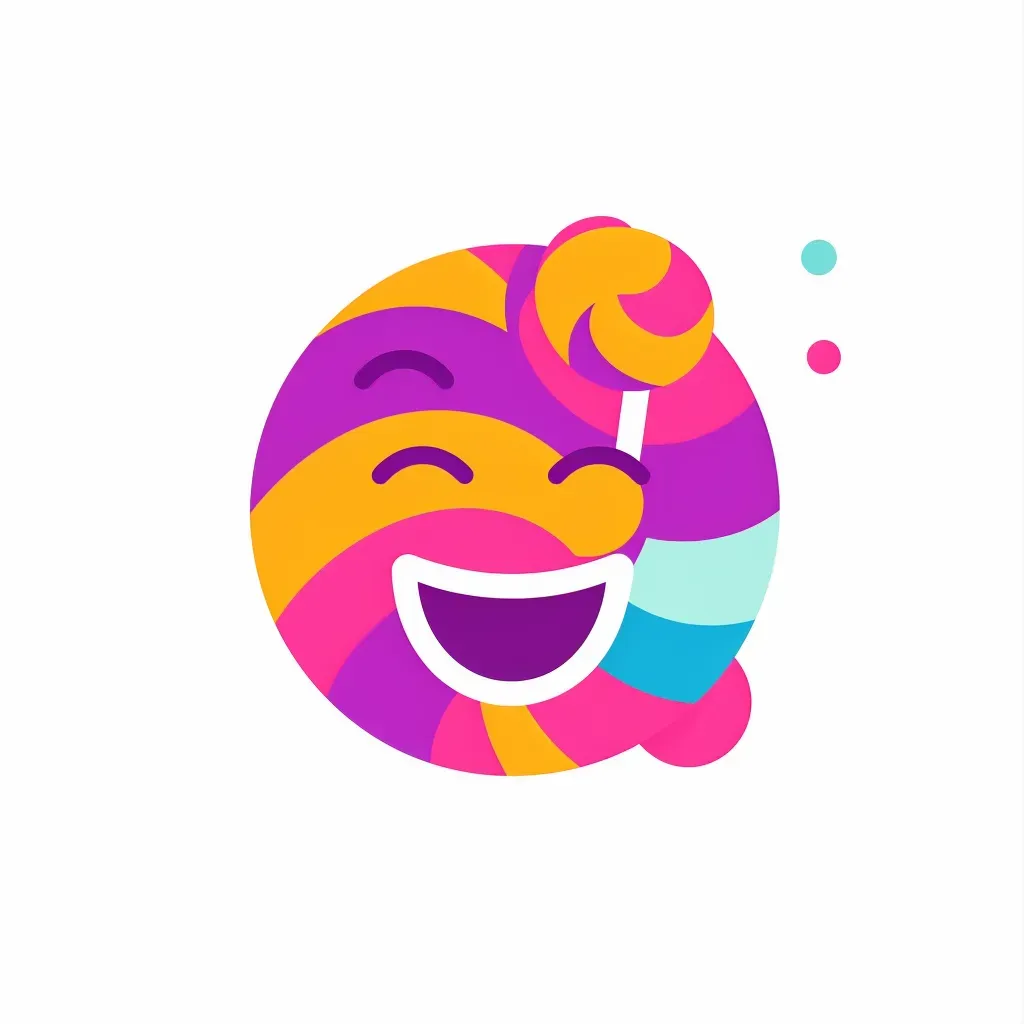 Fun and quirky logo design with candy icon - Image 1