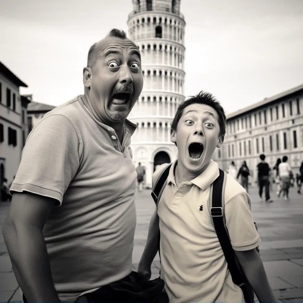 Iconic Landmark Photobomb