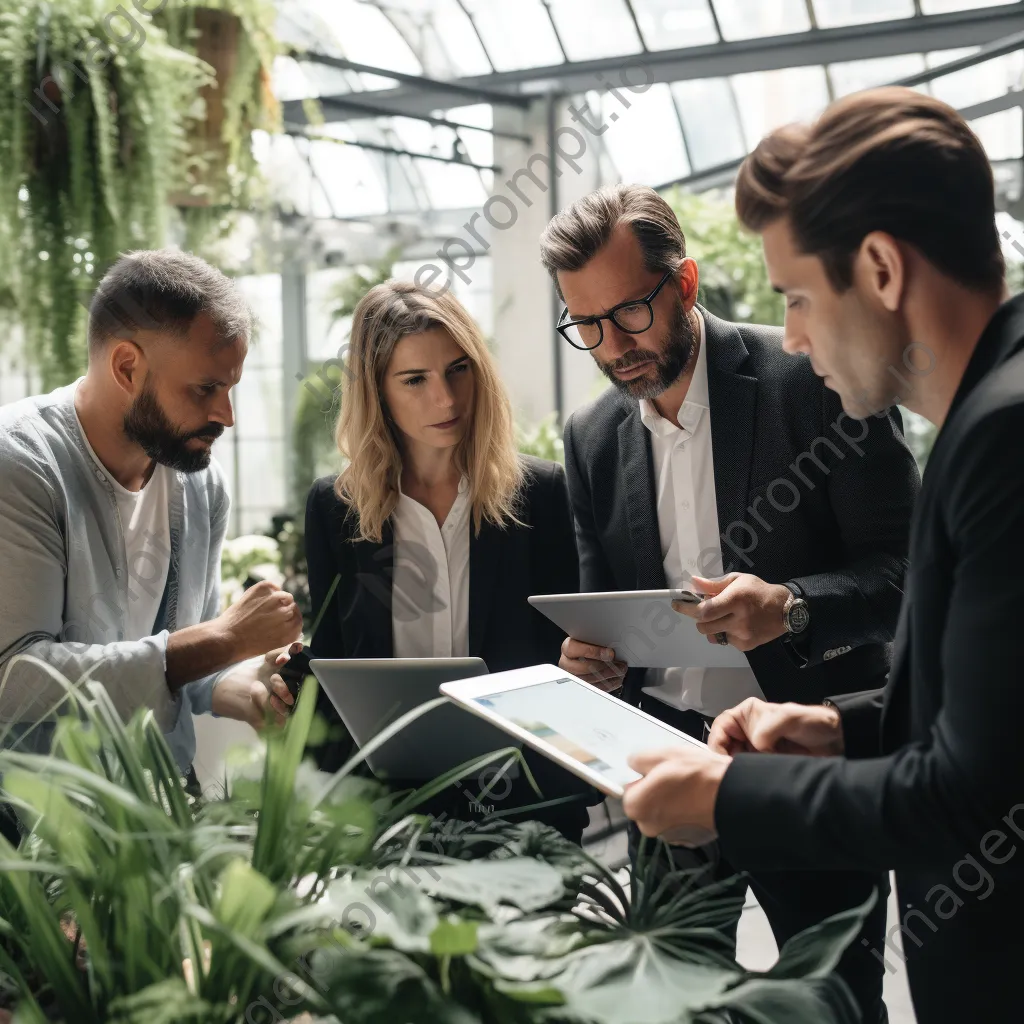 Project managers discussing in a modern workspace - Image 2