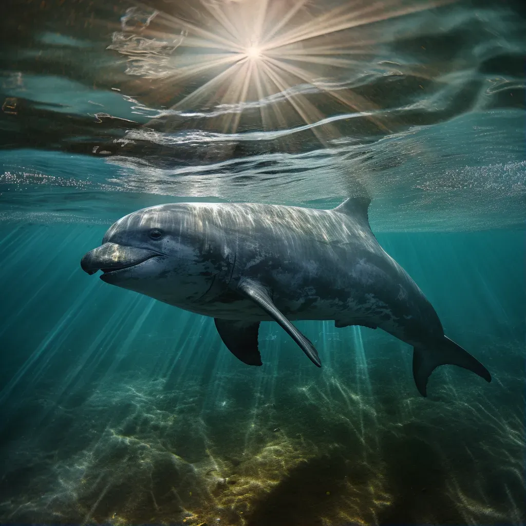 Image of the critically endangered Vaquita in the Gulf of California - Image 1