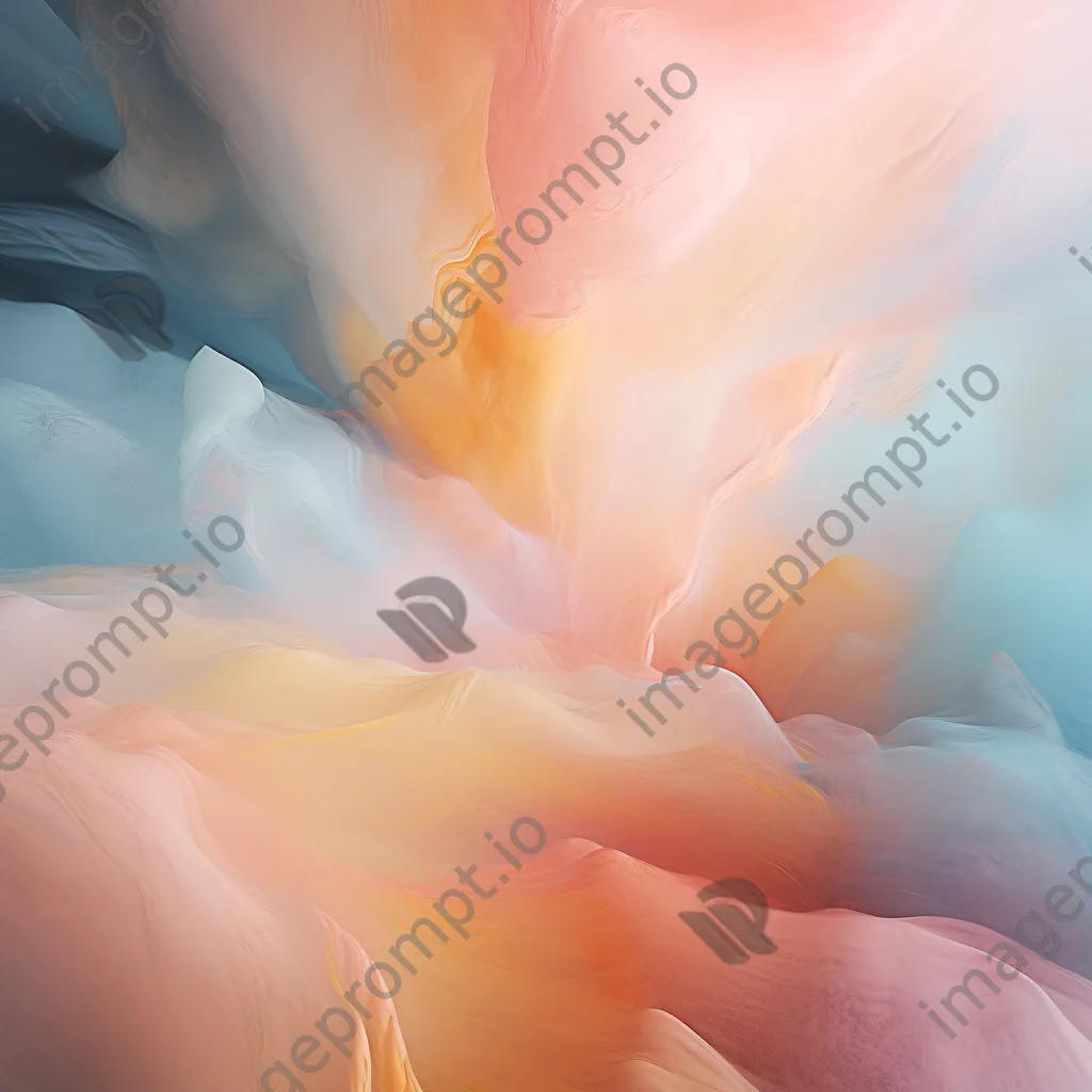 Pastel paint strokes blending softly - Image 1