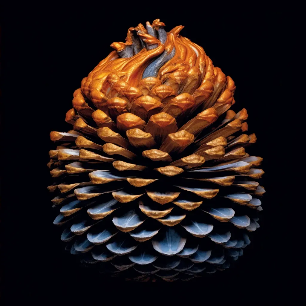 Pinecone with dense fibrous texture and protective layers revealing functional design - Image 2