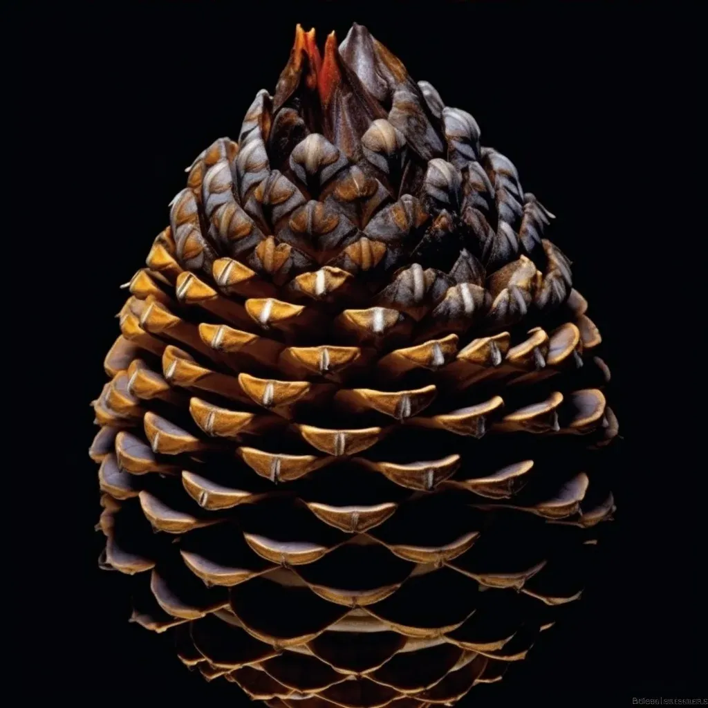 Pinecone with dense fibrous texture and protective layers revealing functional design - Image 3