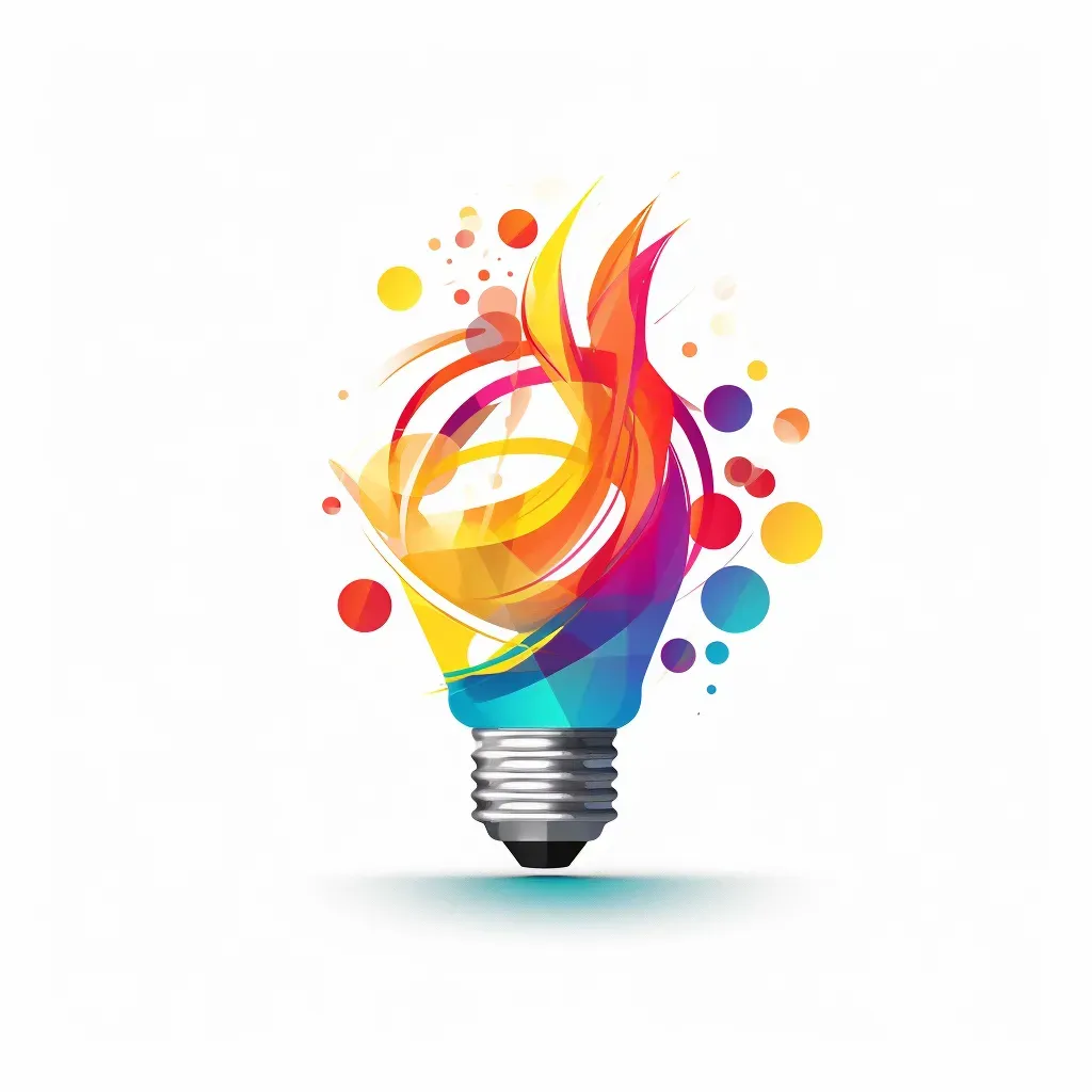 Lightbulb, palette, and pencil logo for creative agency - Image 1