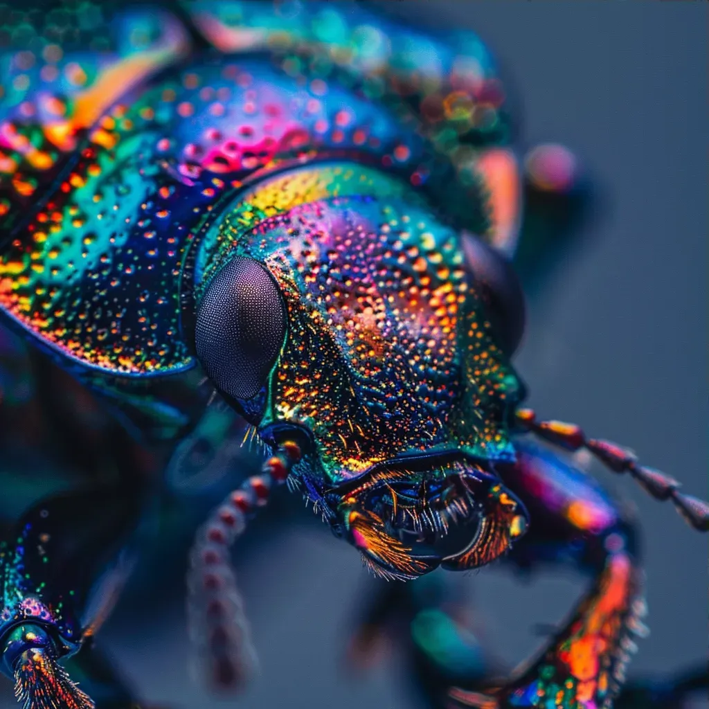 Beetle displaying metallic sheen in detailed capture - Image 3