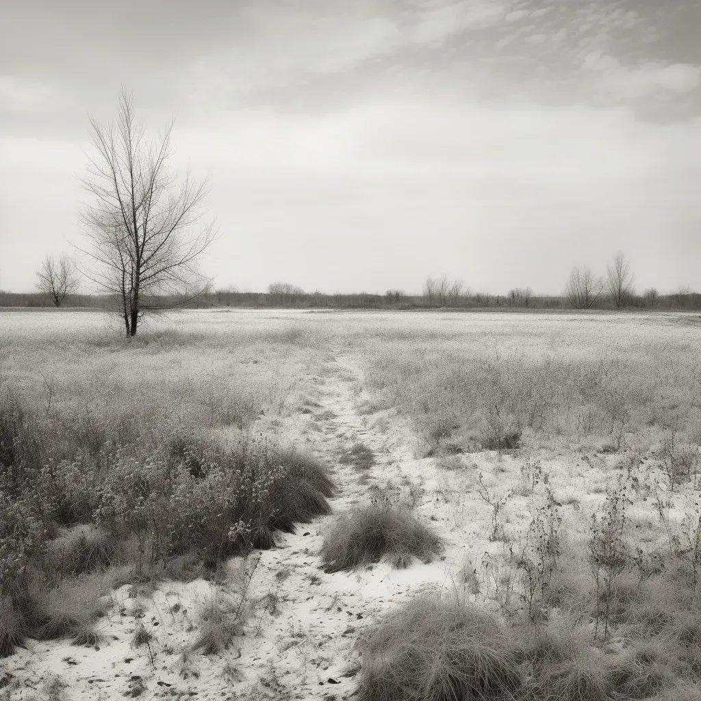 Transition from winter landscape to vibrant spring meadow - Image 2