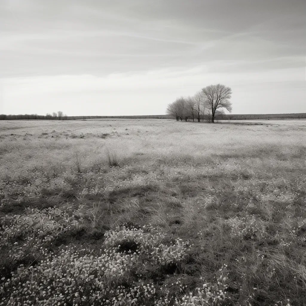 Transition from winter landscape to vibrant spring meadow - Image 3