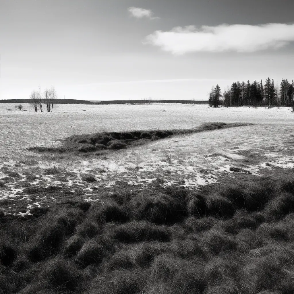 Transition from winter landscape to vibrant spring meadow - Image 4