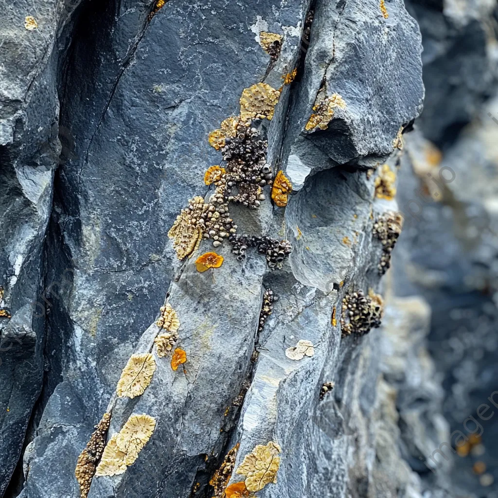 Close-up of textured rock surfaces on sea stacks - Image 3