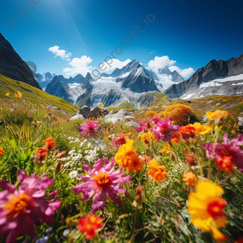 Colorful wildflowers blooming in the mountains - Image 3