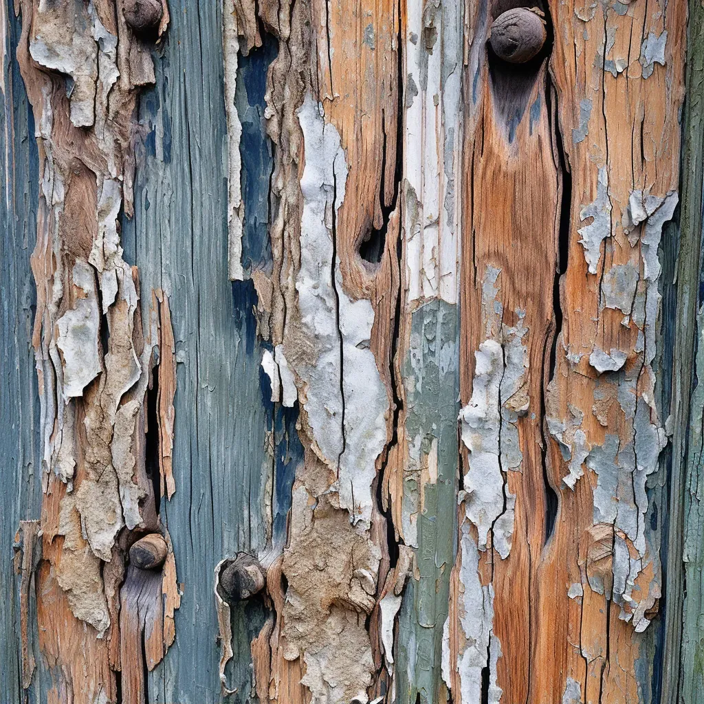 close-up of peeling paint - Image 2