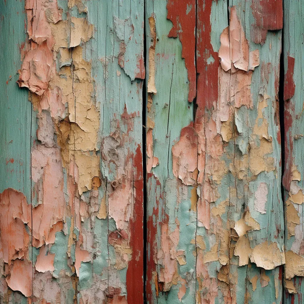 close-up of peeling paint - Image 3