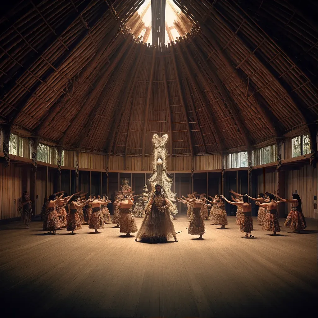 Russian ballet in Maori meeting house - Image 1