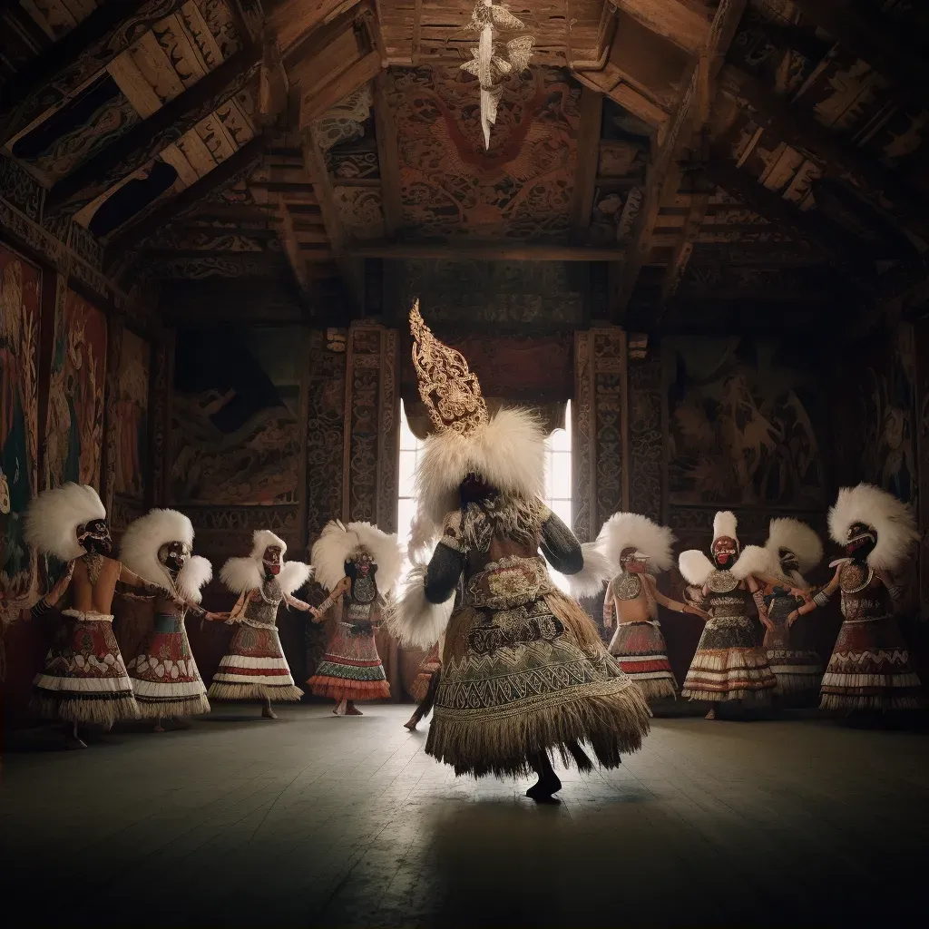 Russian ballet in Maori meeting house - Image 2