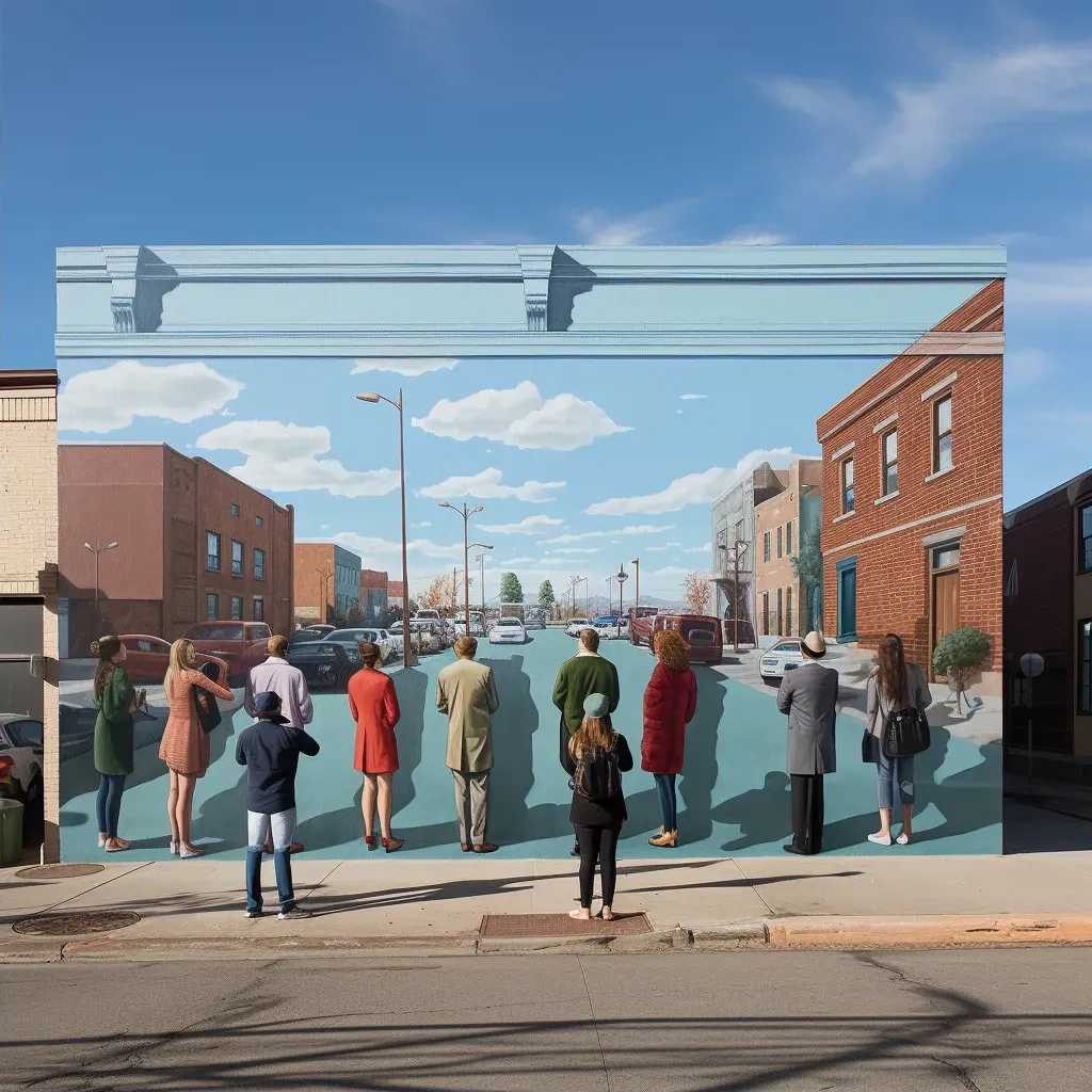 Image of a striking political mural on a main street sparking conversations and reflections - Image 2