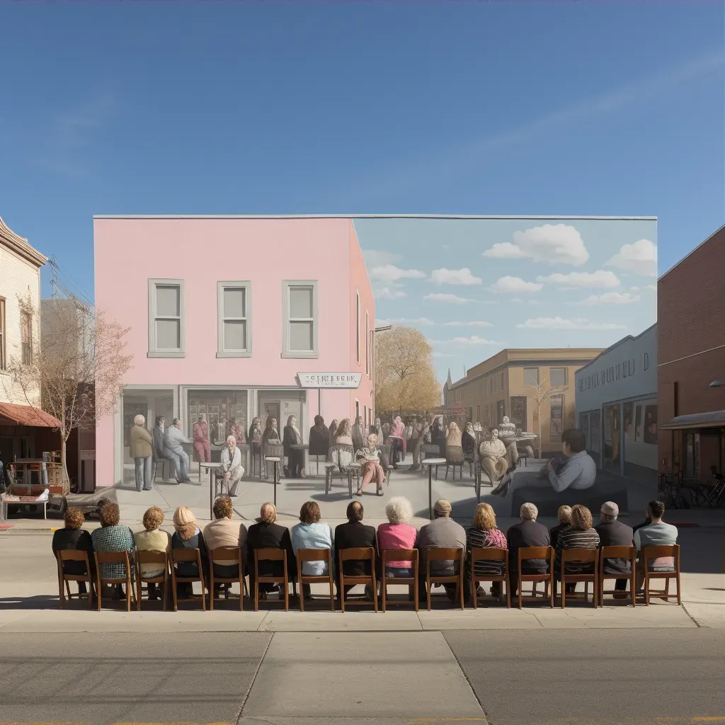 Image of a striking political mural on a main street sparking conversations and reflections - Image 3