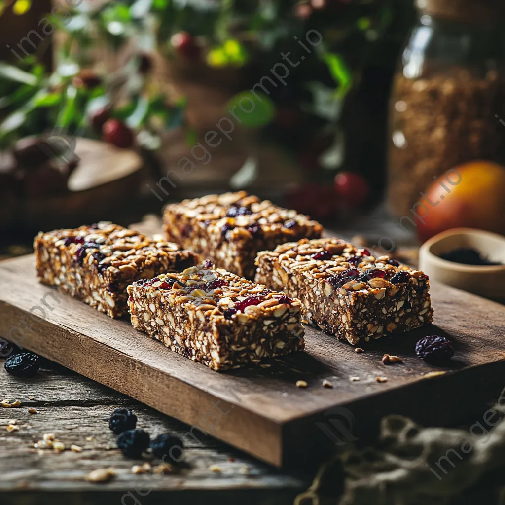 Homemade energy bars made from nuts and dried fruits - Image 3