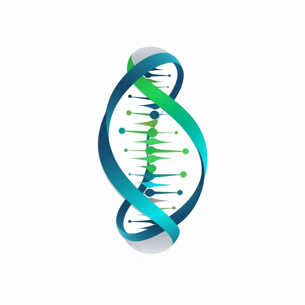 DNA helix logo design for biotech research company - Image 1