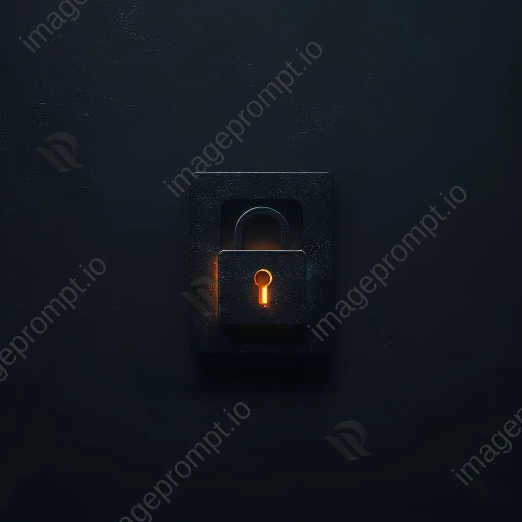 403 Forbidden error page with padlock icon and dark color scheme - Image 1