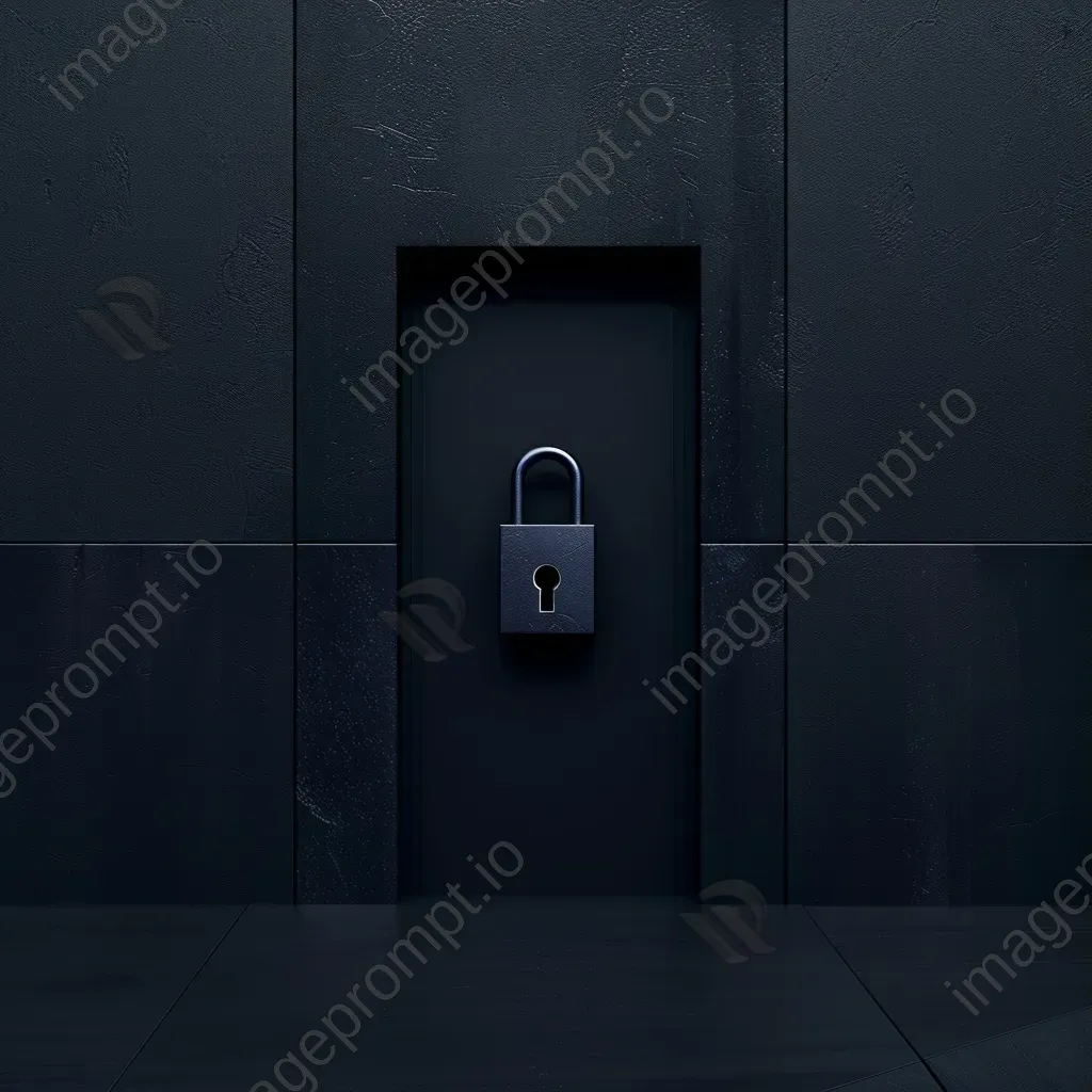 403 Forbidden error page with padlock icon and dark color scheme - Image 3