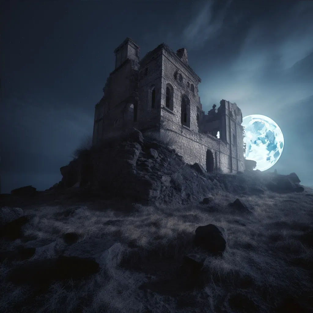 Moonlit Abandoned Castle